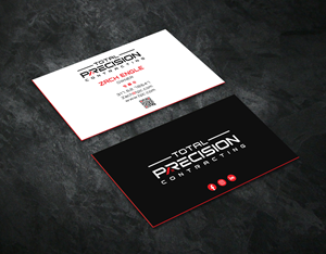Diseño de Tarjeta de Presentación por Cretive Moon para Total Precision Contracting | Diseño #31031025