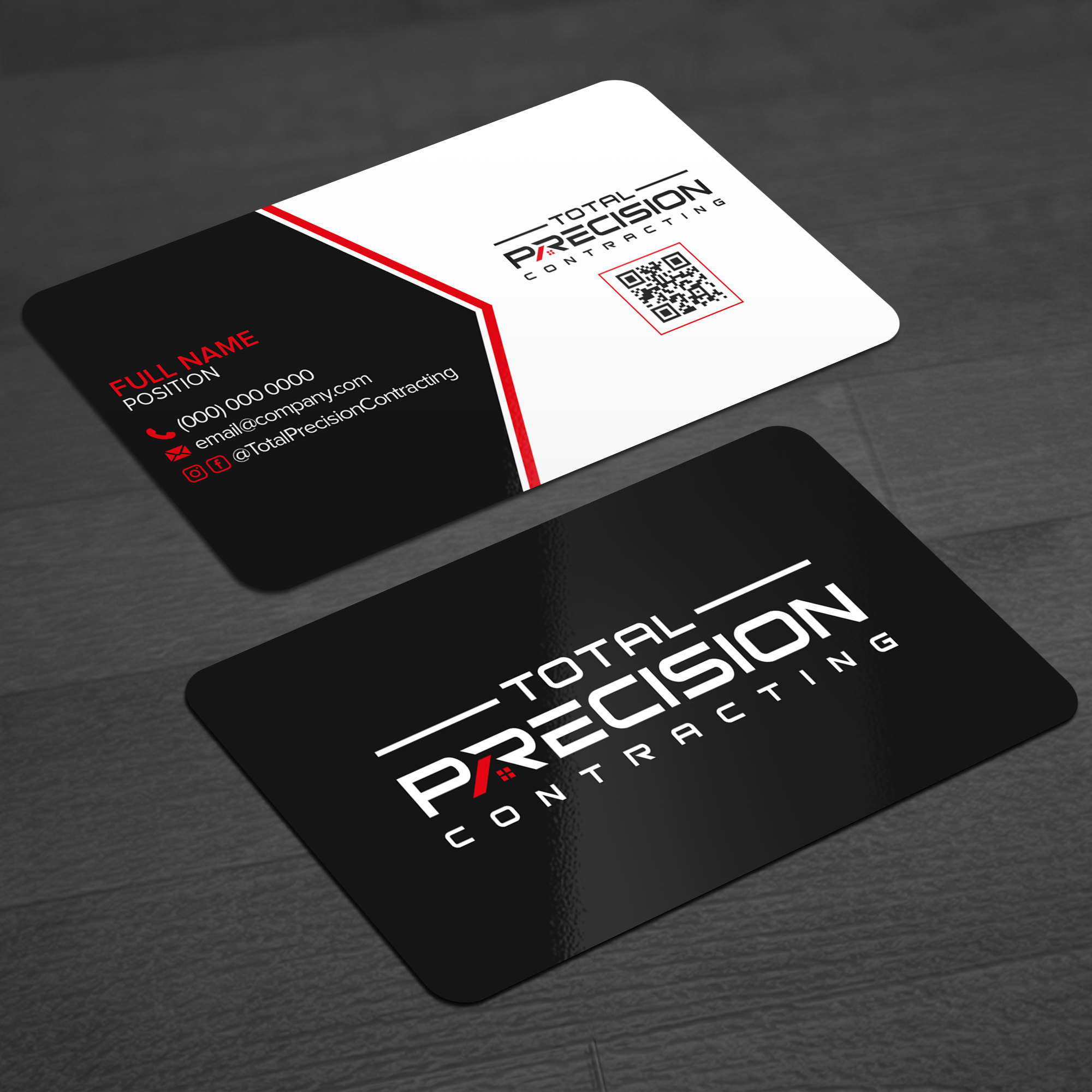 Business Card Design by WellDesign for Total Precision Contracting | Design #31025440