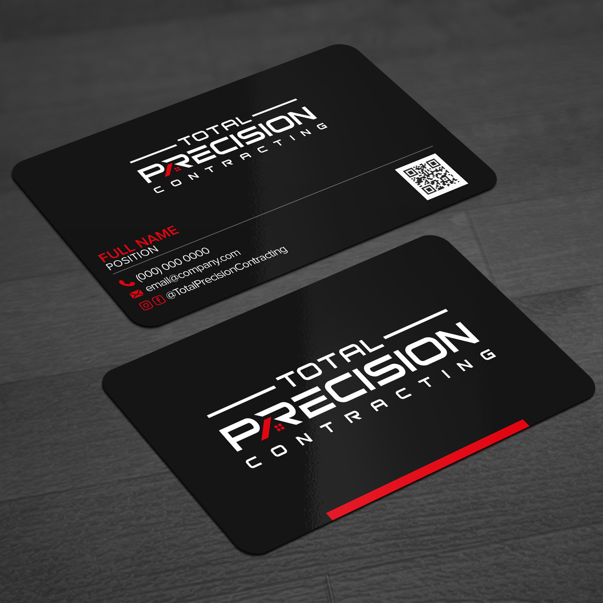 Business Card Design by WellDesign for Total Precision Contracting | Design #31025442