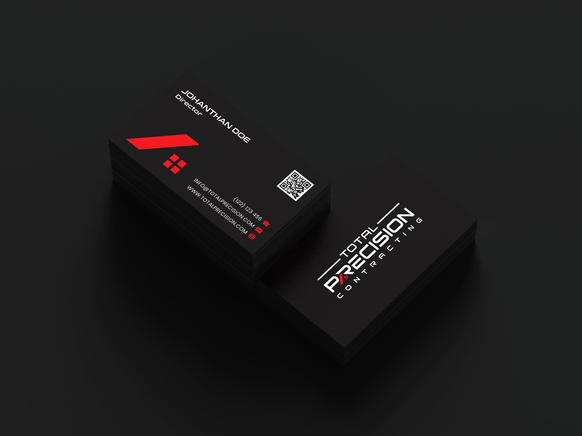Business Card Design by JK18 for Total Precision Contracting | Design #31026338