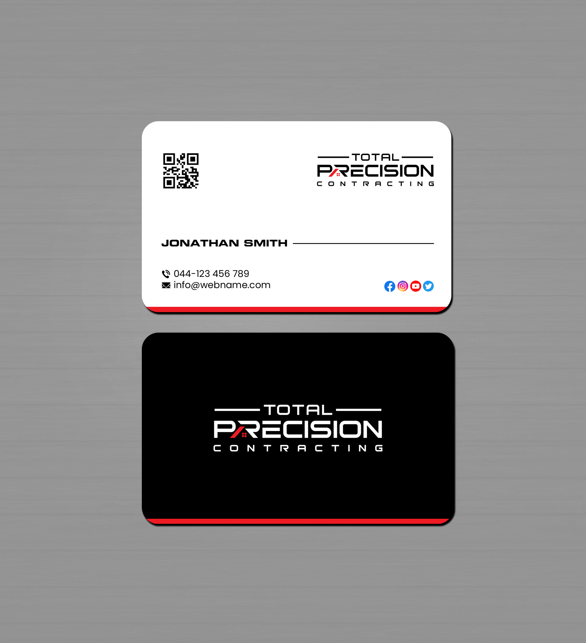 Business Card Design by Creations Box 2015 for Total Precision Contracting | Design #31030572