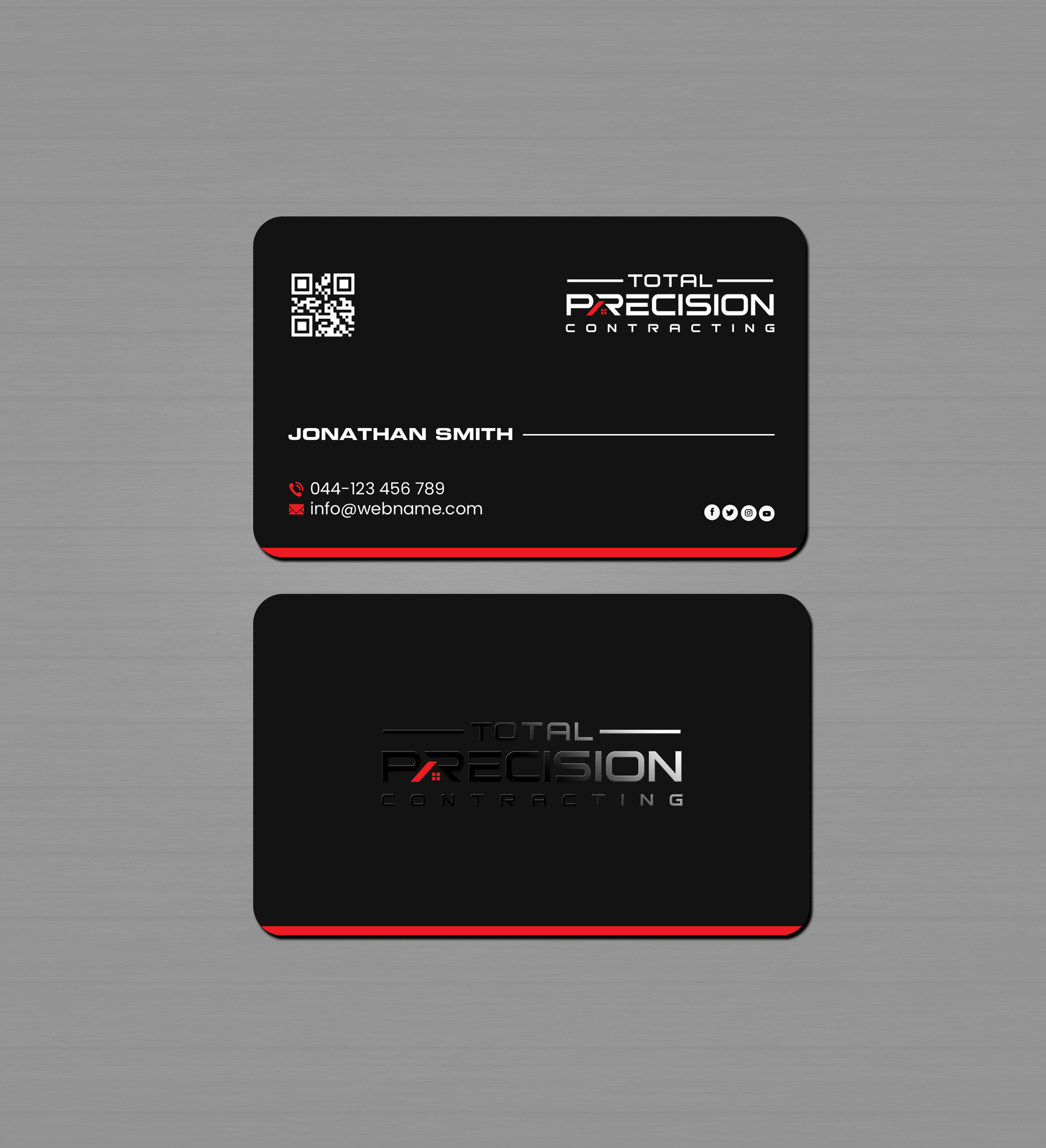 Design de Carte de Visite par Creations Box 2015 pour Total Precision Contracting | Design #31030574