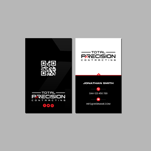 Business Card Design by Creations Box 2015 for Total Precision Contracting | Design: #31030580