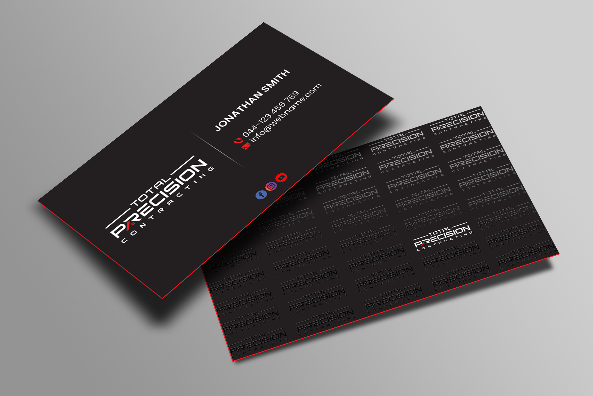 Business Card Design by Creations Box 2015 for Total Precision Contracting | Design #31030589