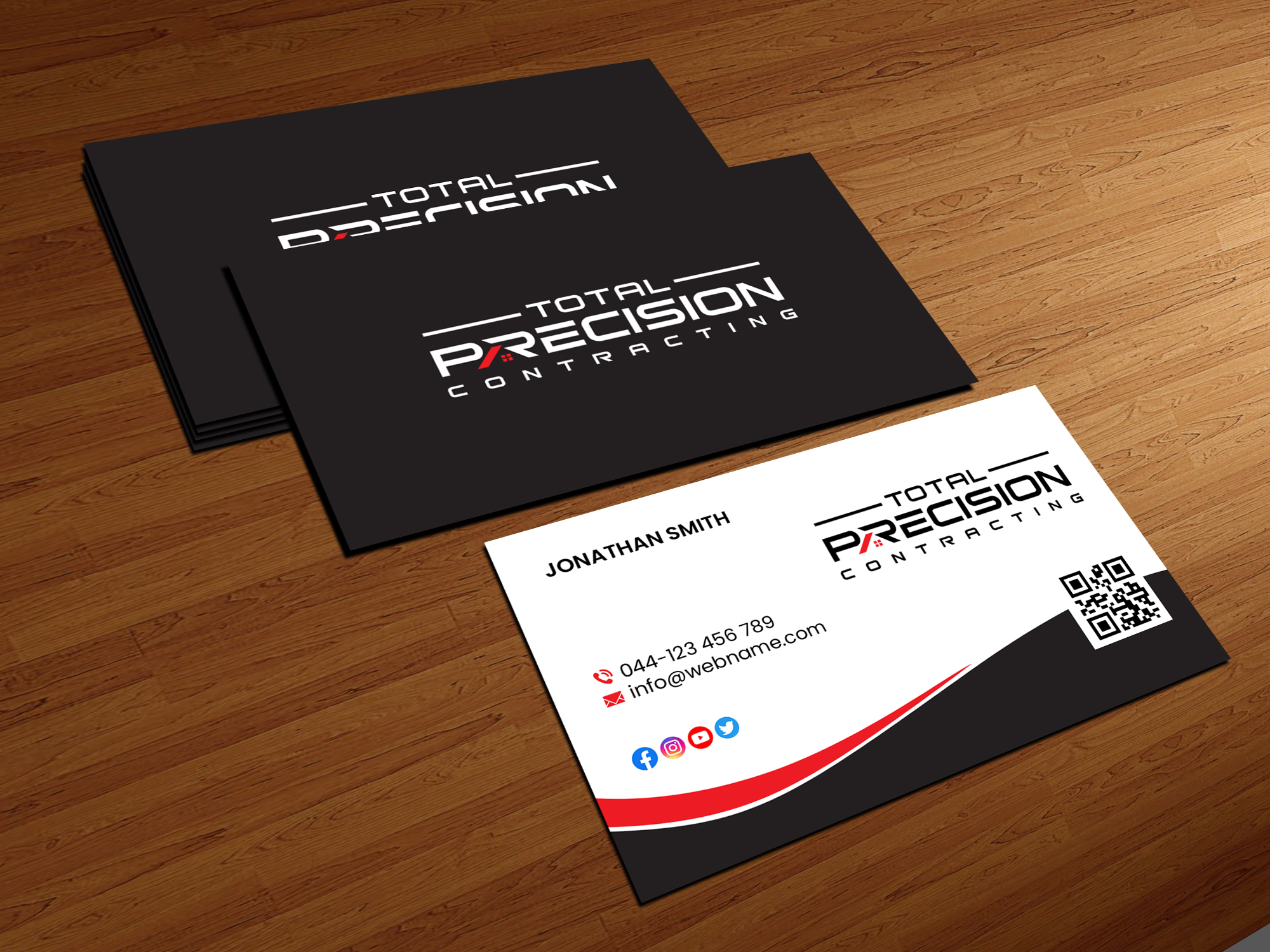Business Card Design by Creations Box 2015 for Total Precision Contracting | Design #31030591