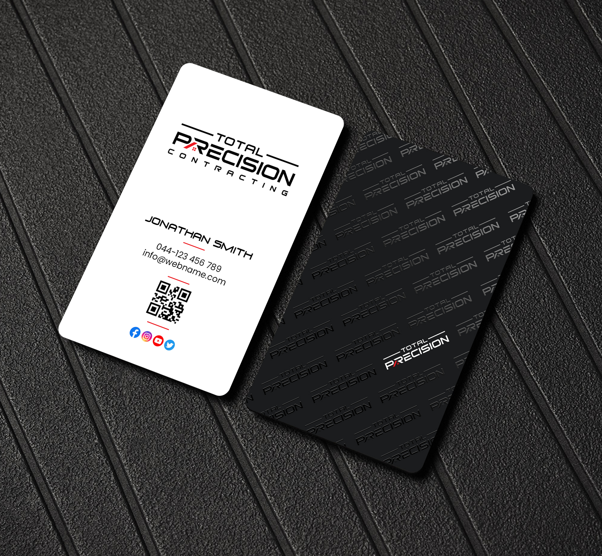 Business Card Design by Creations Box 2015 for Total Precision Contracting | Design #31030592