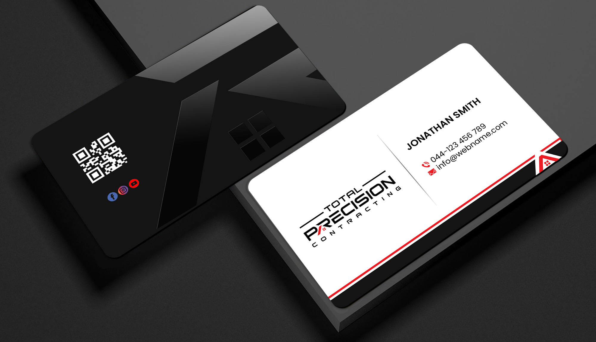 Business Card Design by Creations Box 2015 for Total Precision Contracting | Design #31030604