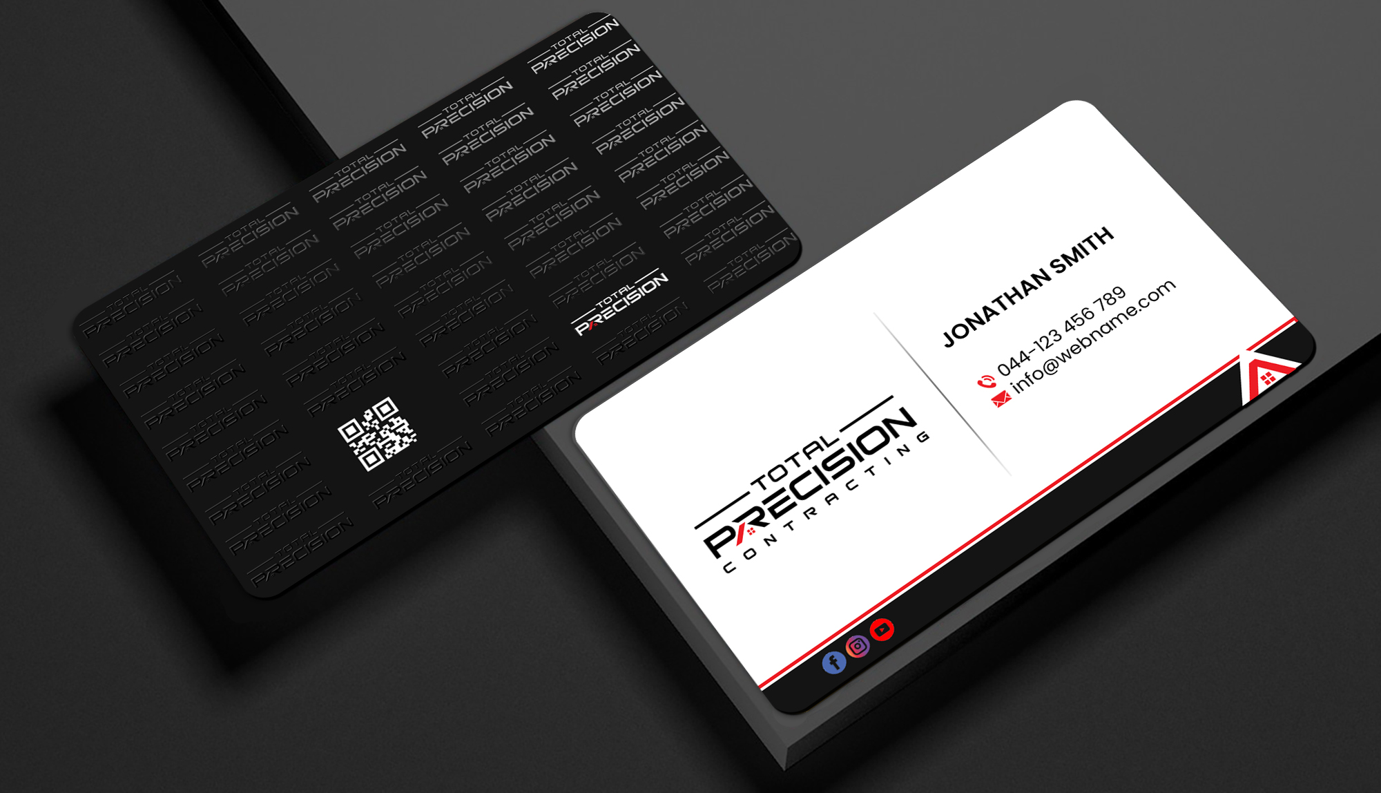 Business Card Design by Creations Box 2015 for Total Precision Contracting | Design #31030605