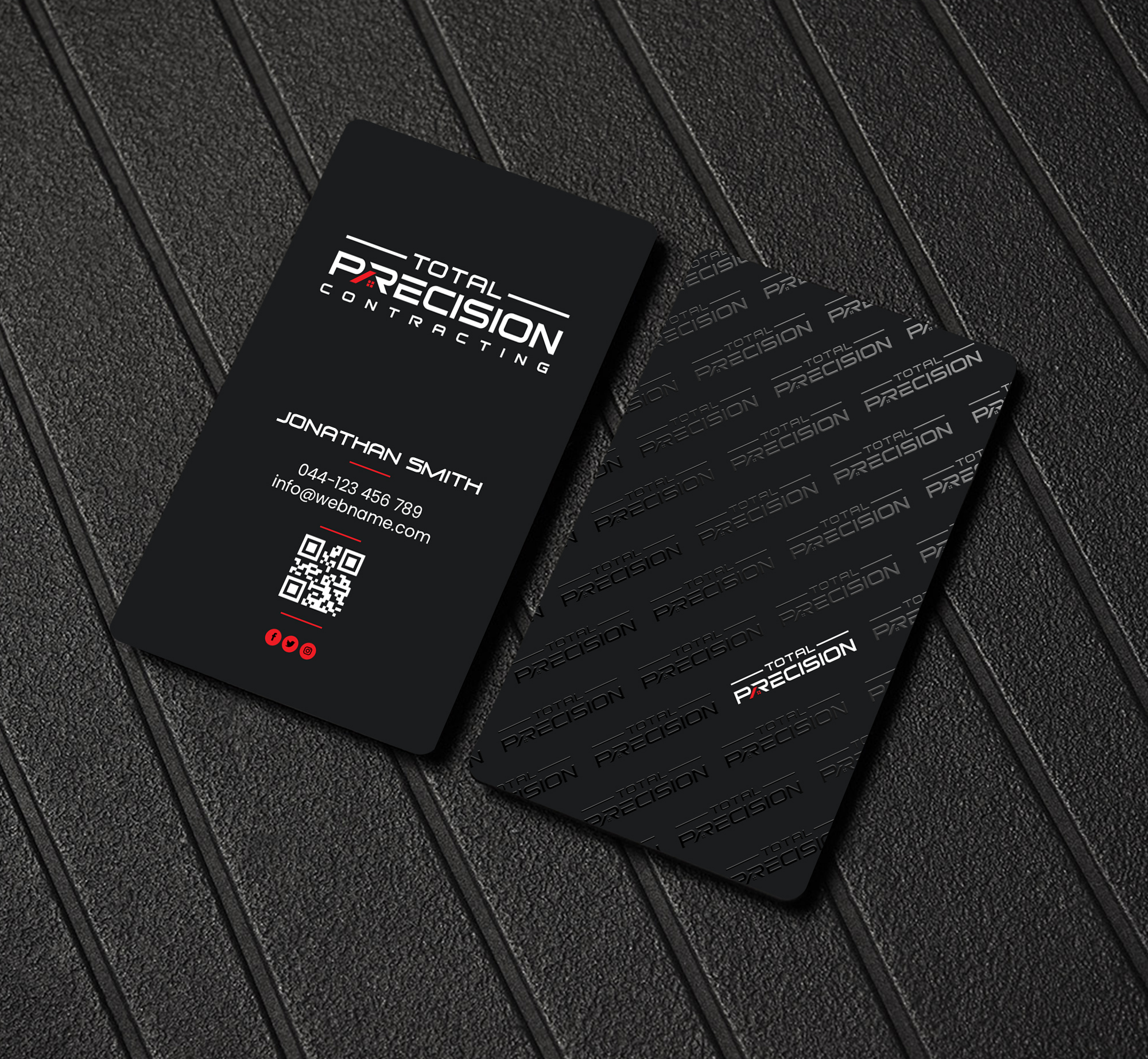 Business Card Design by Creations Box 2015 for Total Precision Contracting | Design #31030606