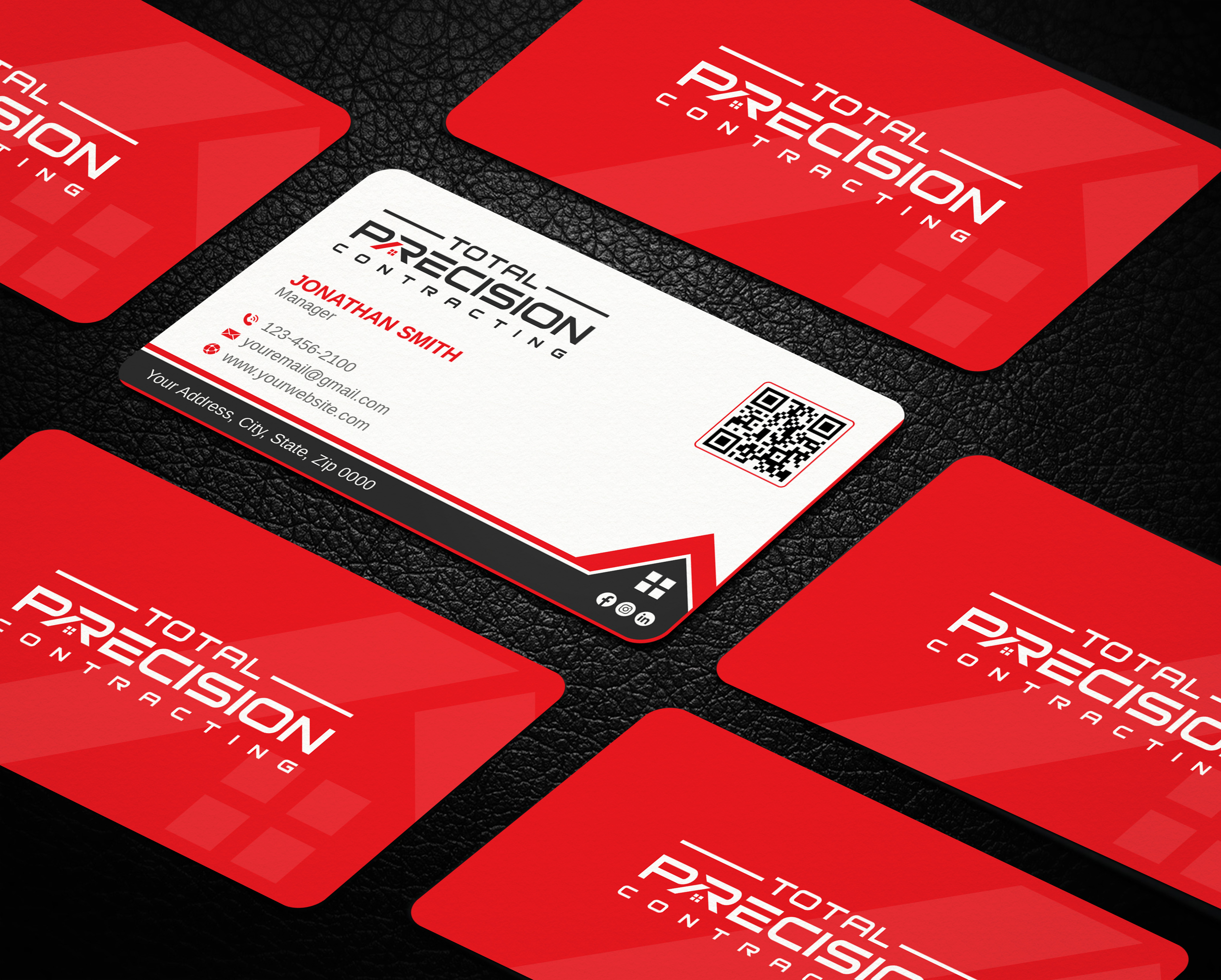 Diseño de Tarjeta de Presentación por LAXMI DESIGNHUB para Total Precision Contracting | Diseño #31026273