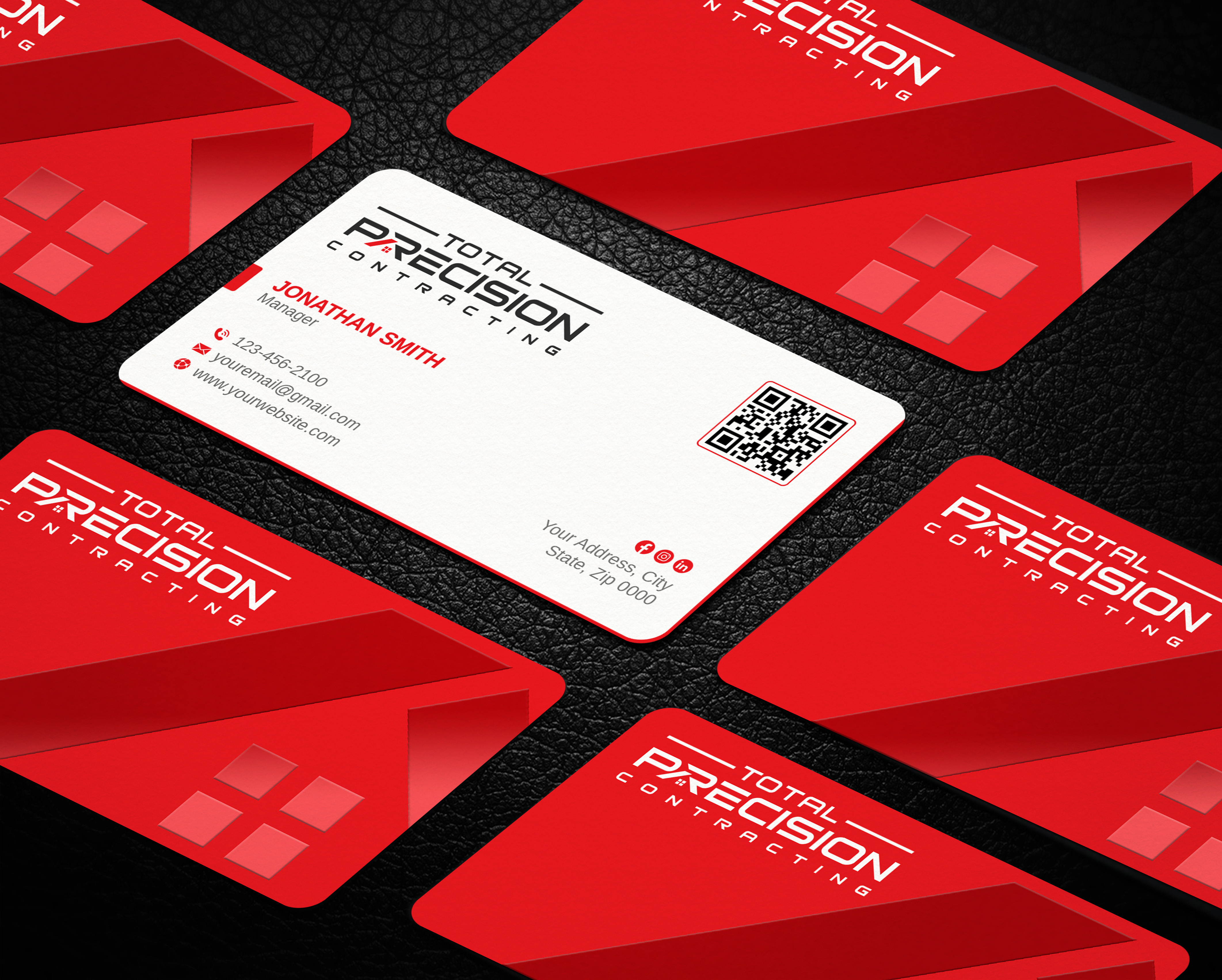 Visitenkarten-Design von LAXMI DESIGNHUB für Total Precision Contracting | Design #31026274