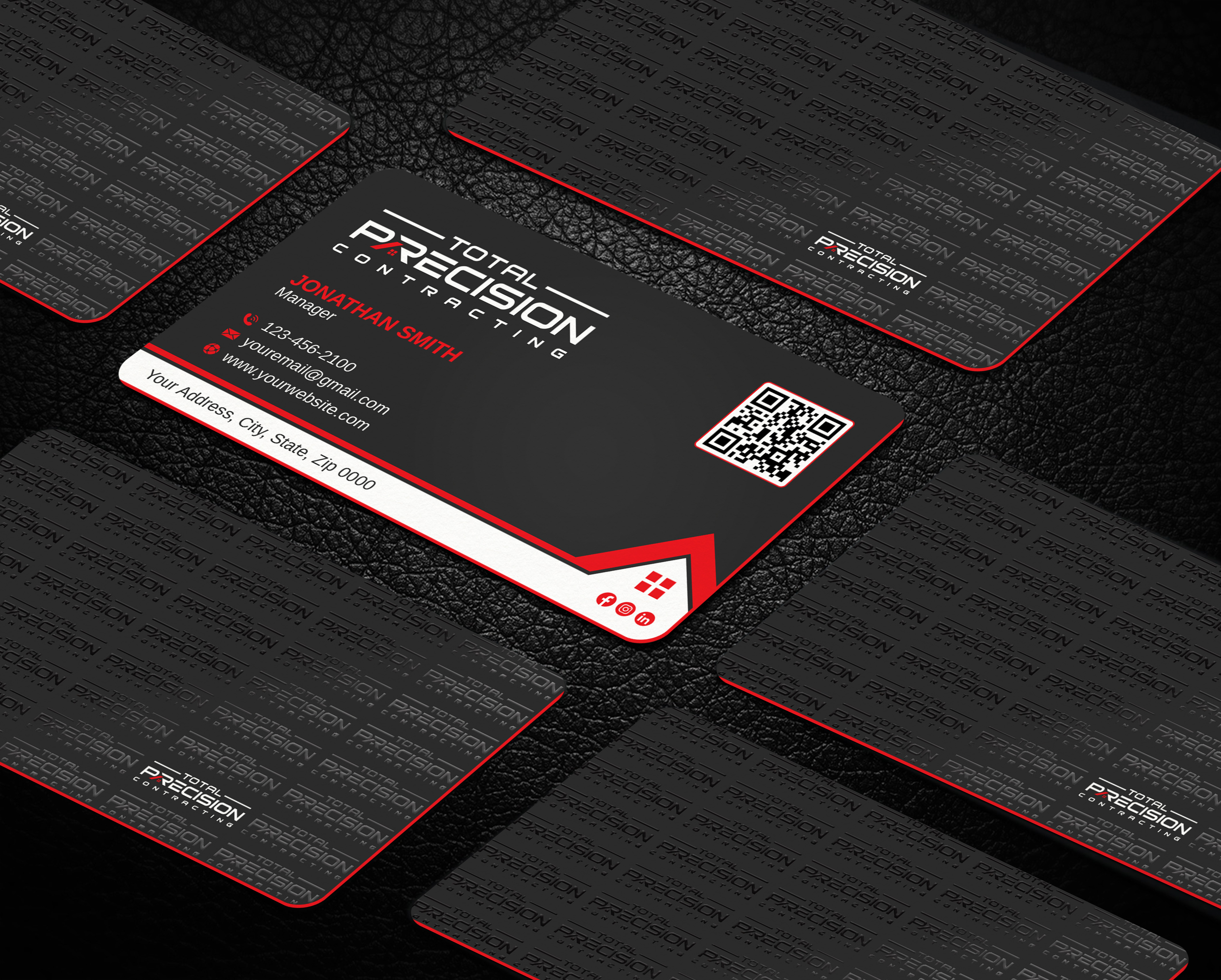 Diseño de Tarjeta de Presentación por LAXMI DESIGNHUB para Total Precision Contracting | Diseño #31026280