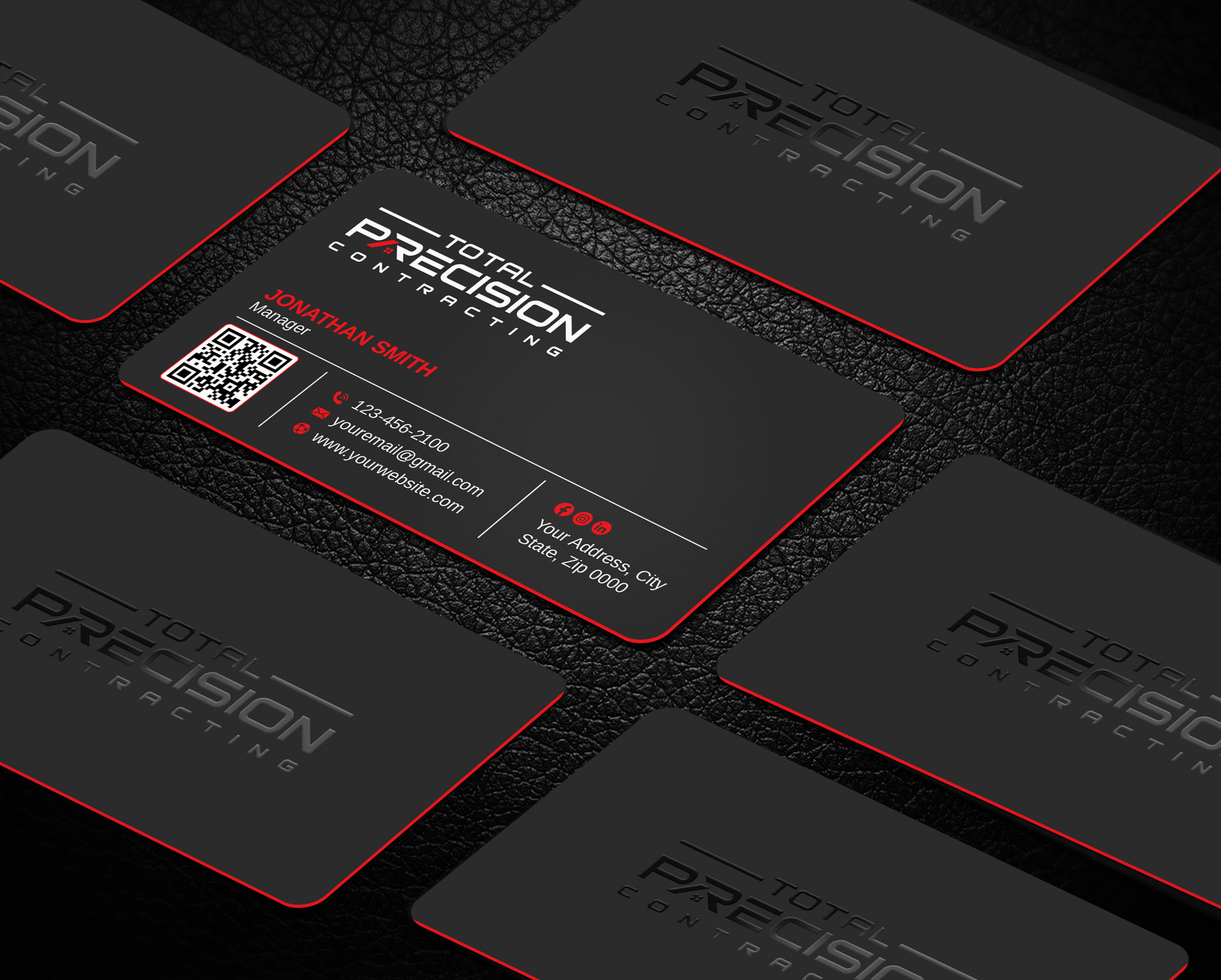 Visitenkarten-Design von LAXMI DESIGNHUB für Total Precision Contracting | Design #31026281