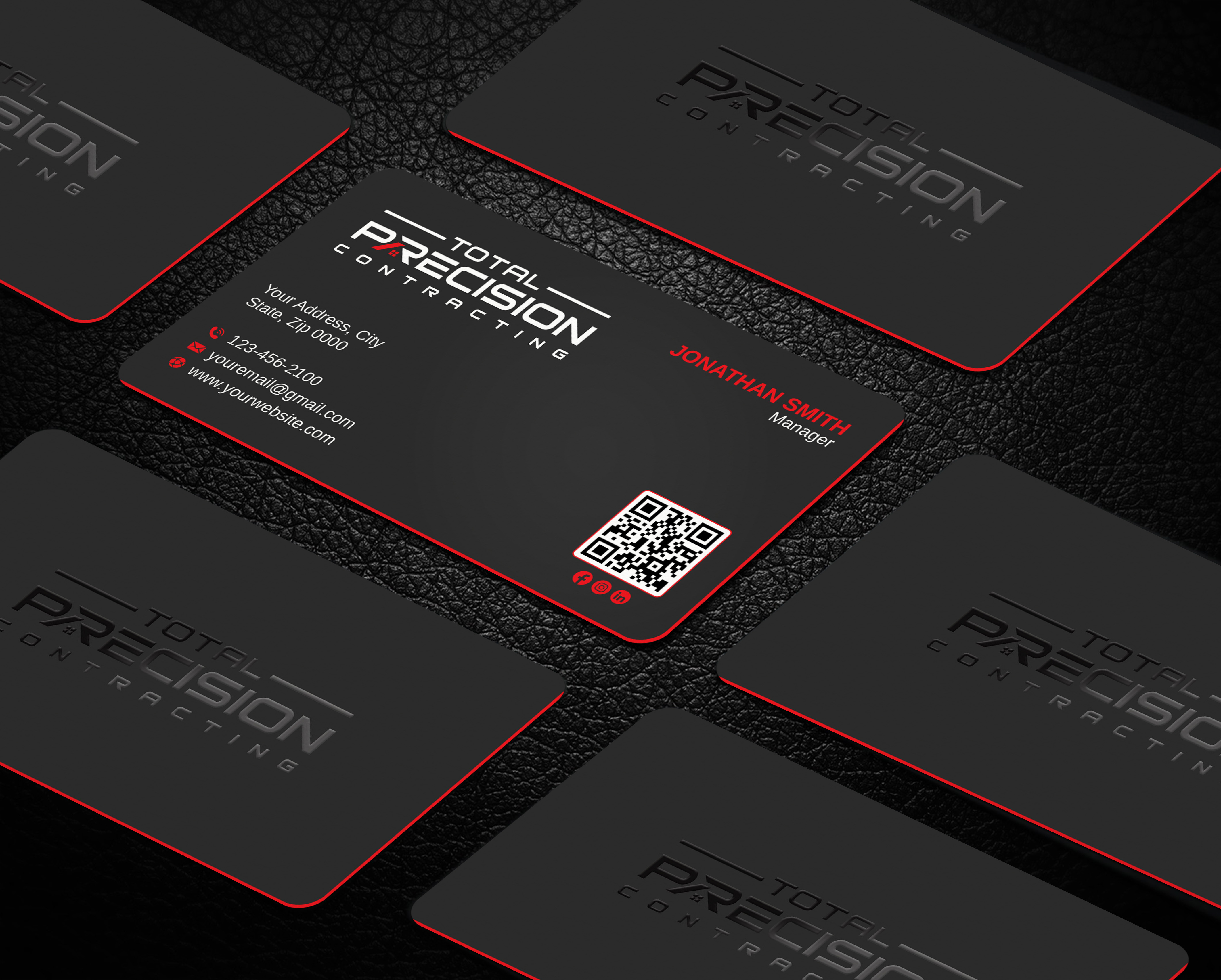 Visitenkarten-Design von LAXMI DESIGNHUB für Total Precision Contracting | Design #31026282