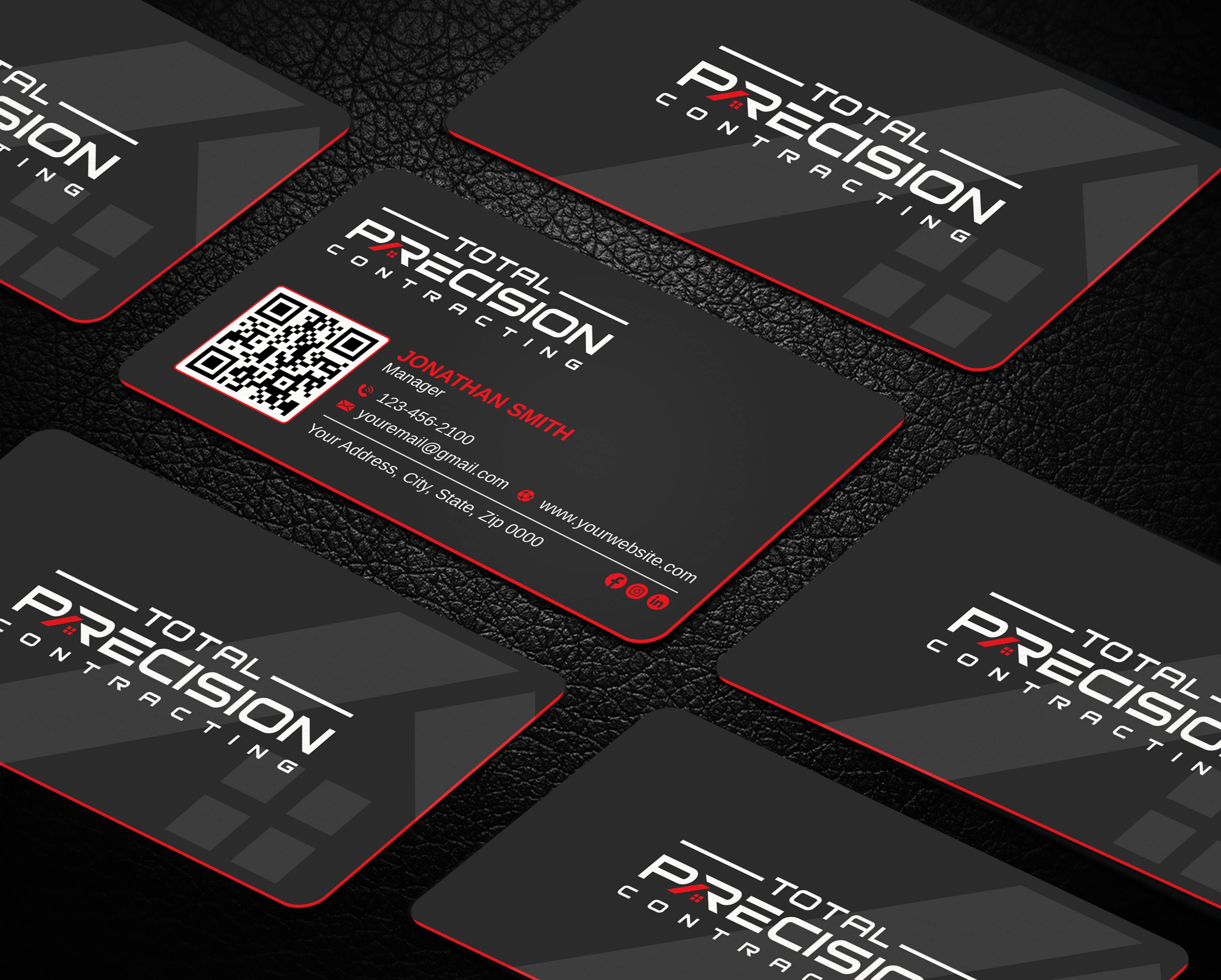 Business Card Design by LAXMI DESIGNHUB for Total Precision Contracting | Design #31026283