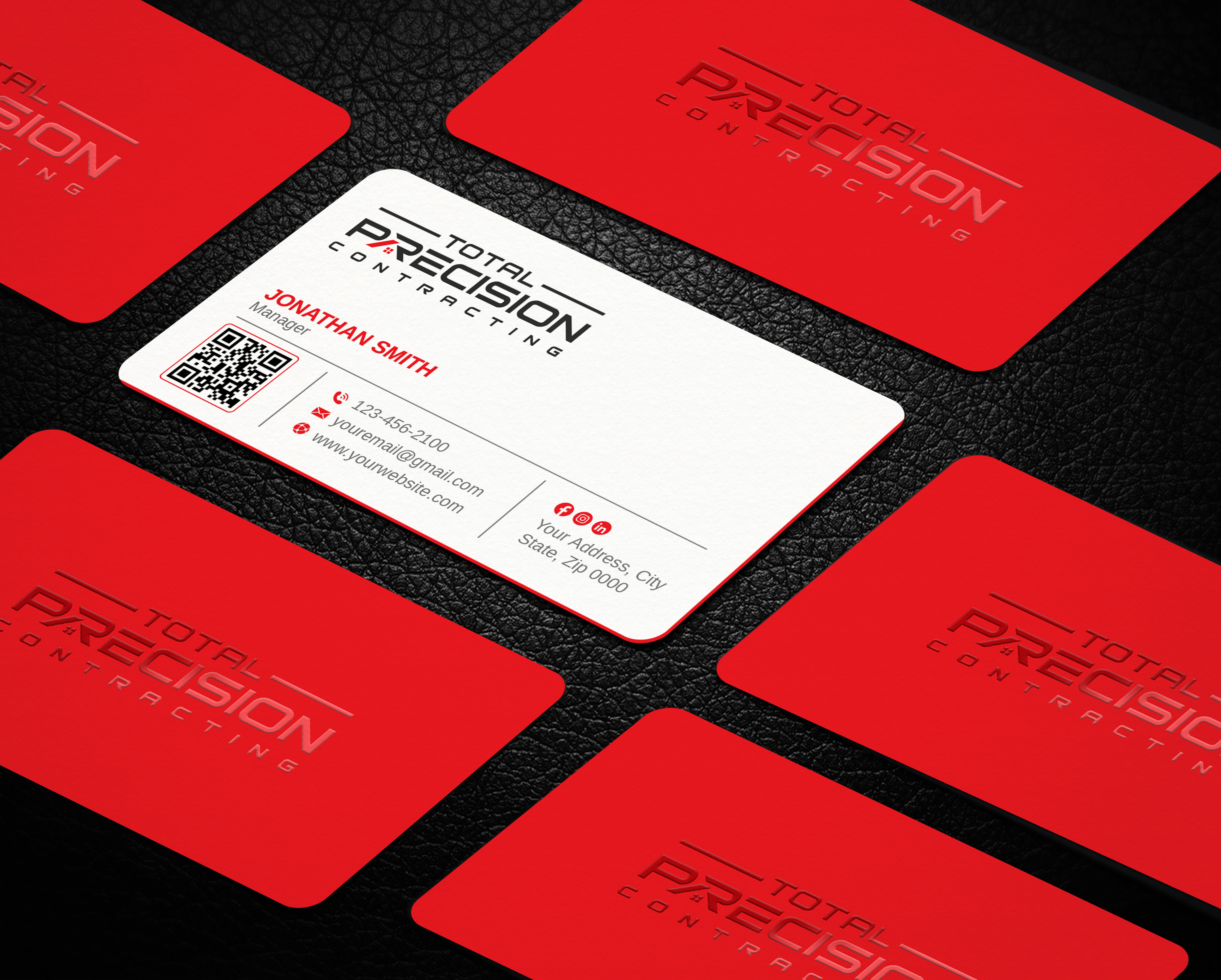 Business Card Design by LAXMI DESIGNHUB for Total Precision Contracting | Design #31026285