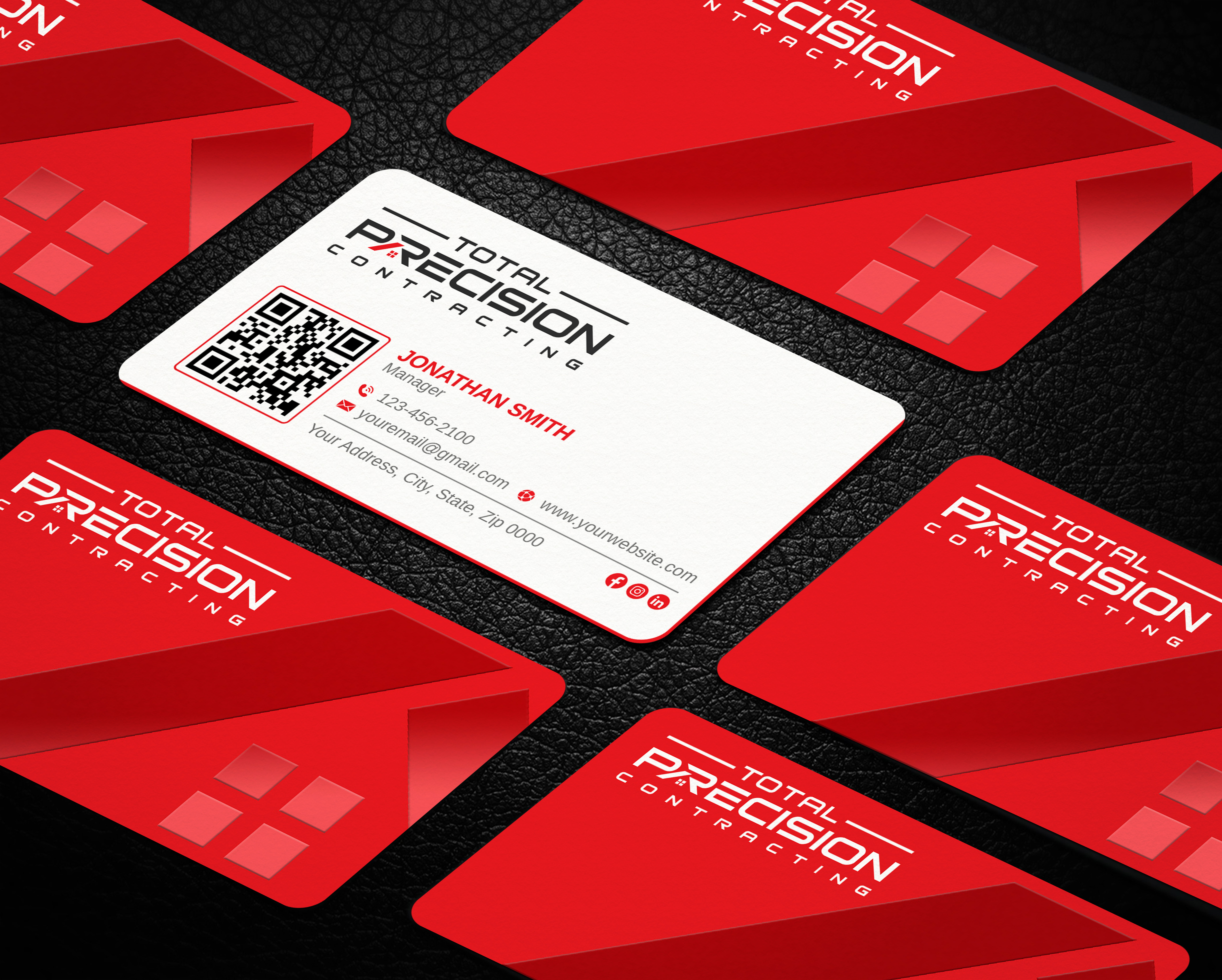 Visitenkarten-Design von LAXMI DESIGNHUB für Total Precision Contracting | Design #31026286