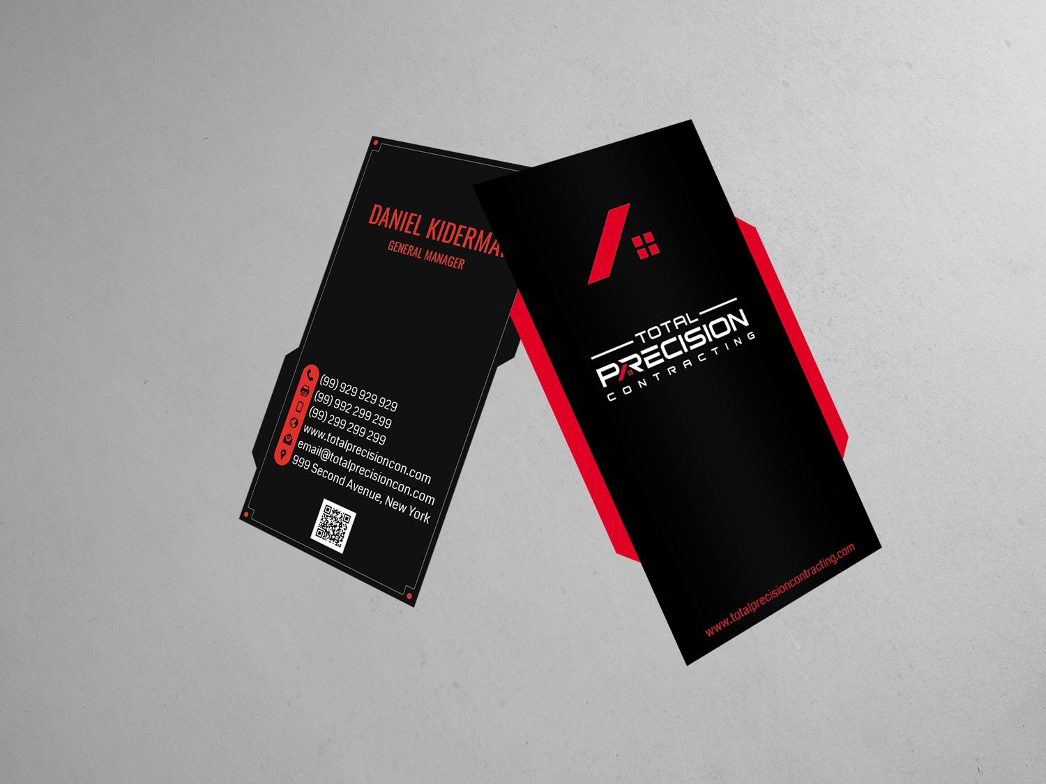 Business Card Design by cafemountdesigns for Total Precision Contracting | Design #31026900