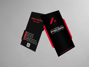 Business Card Design by cafemountdesigns for Total Precision Contracting | Design: #31026900