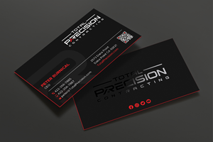 Design de Carte de Visite par DesignShout pour Total Precision Contracting | Design : #31027162