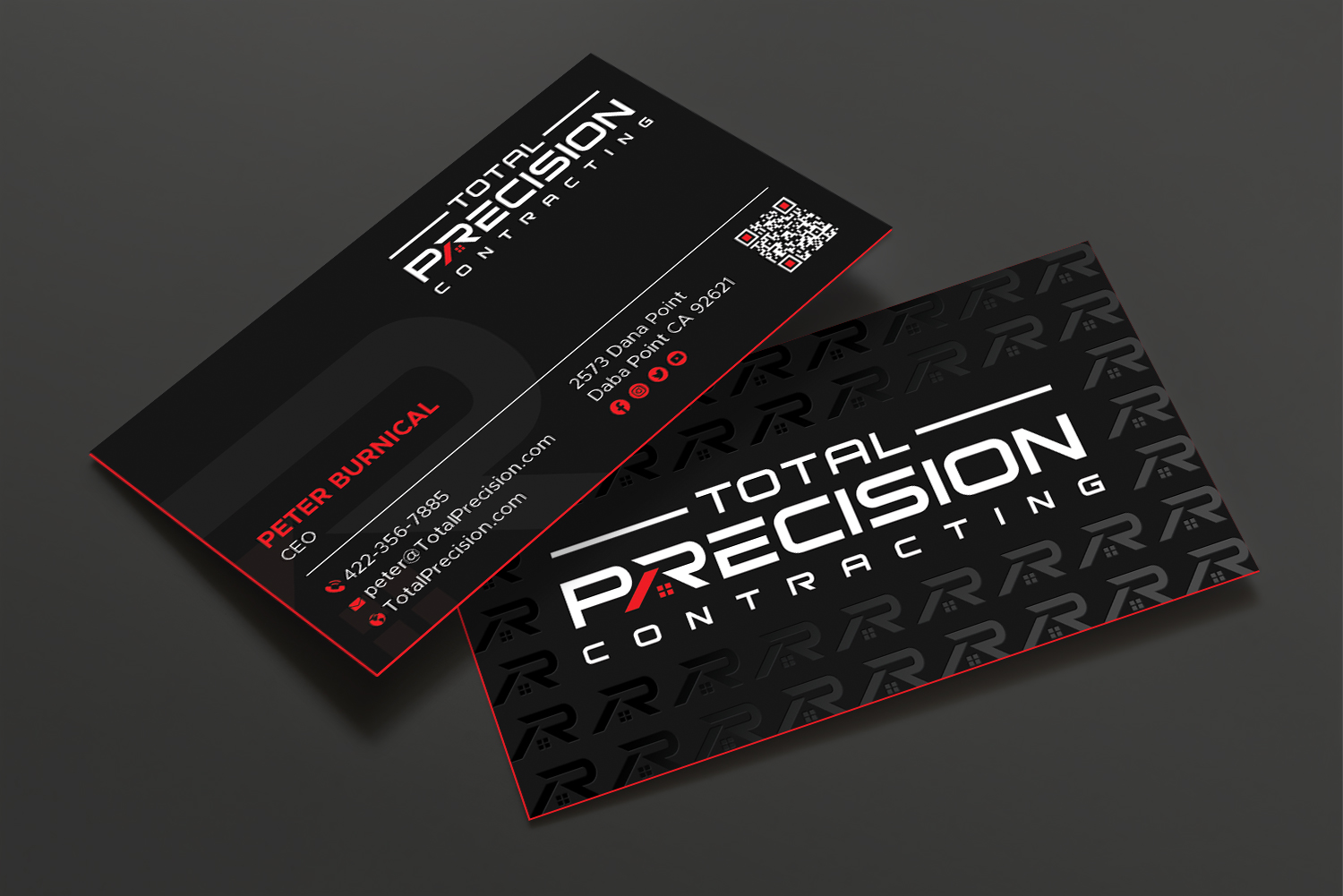 Design de Carte de Visite par DesignShout pour Total Precision Contracting | Design #31027251