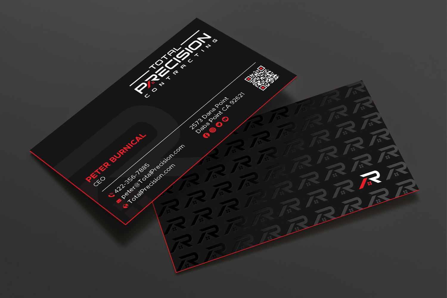 Business Card Design by DesignShout for Total Precision Contracting | Design #31027252