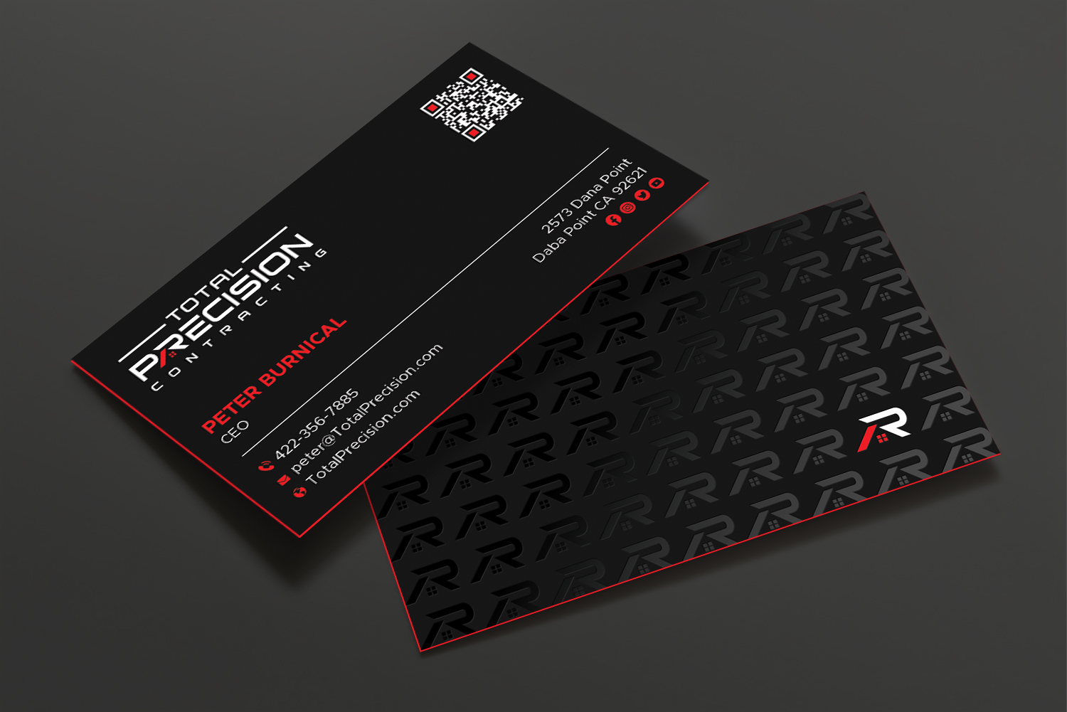 Design de Carte de Visite par DesignShout pour Total Precision Contracting | Design #31027309