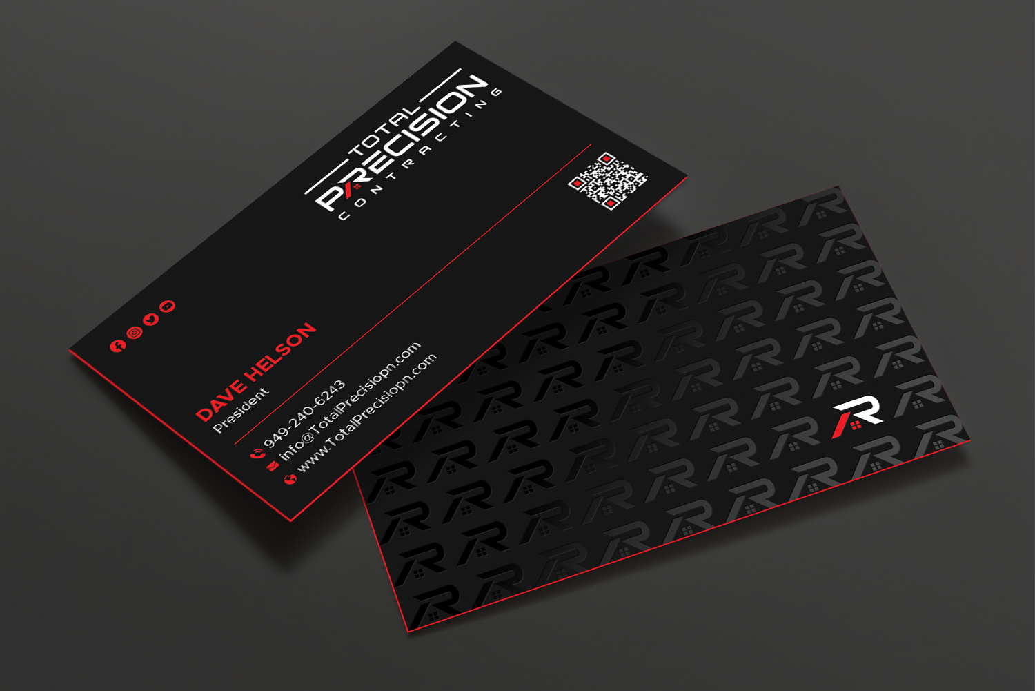 Design de Carte de Visite par DesignShout pour Total Precision Contracting | Design #31027331