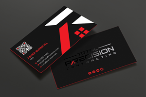 Business Card Design by DesignShout for Total Precision Contracting | Design: #31030325