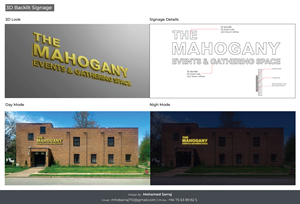 Signage Design by Mohamed sarraj for this project | Design: #31052753