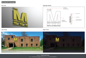 Signage Design by Mohamed sarraj for this project | Design: #31052989