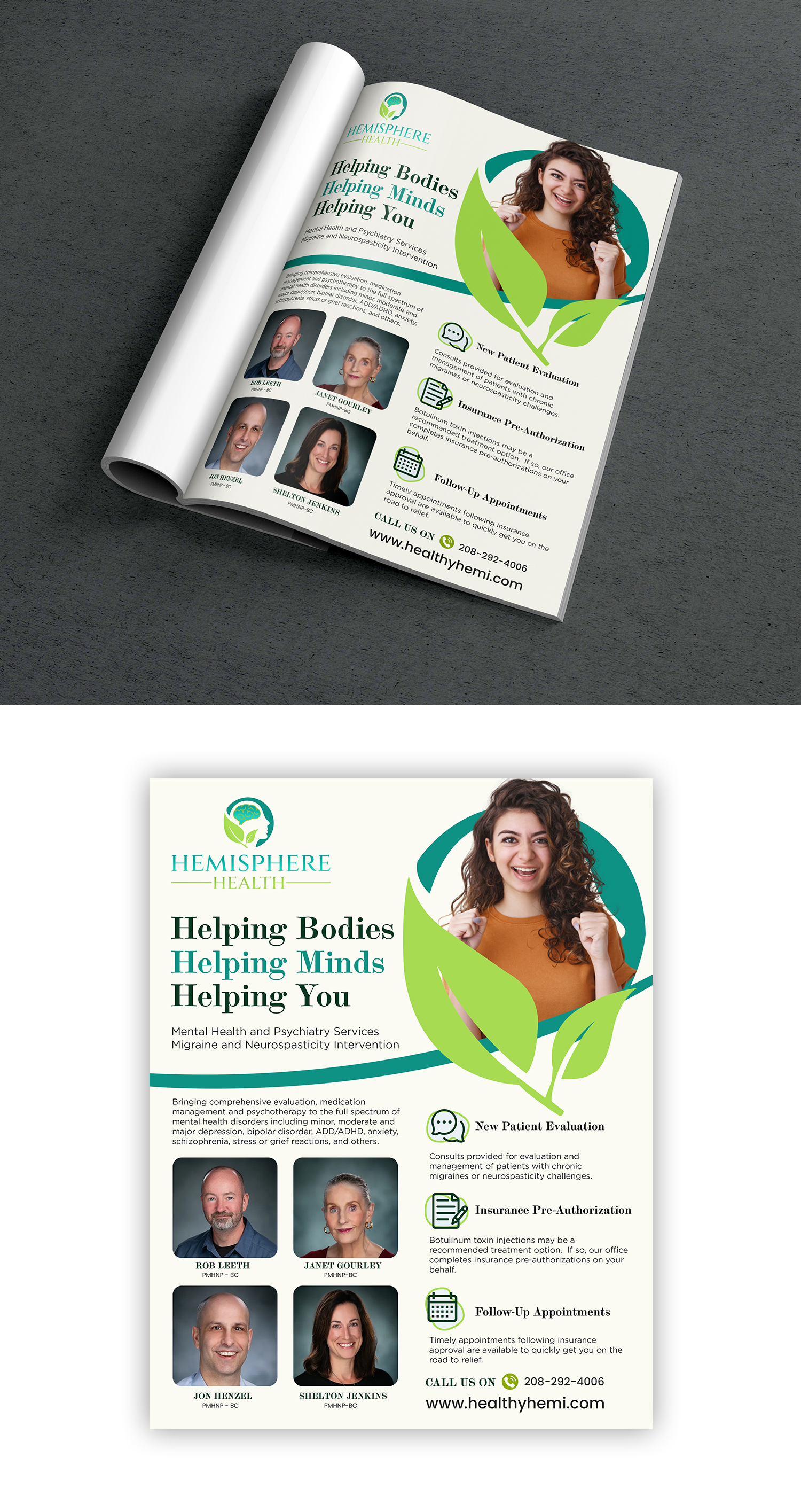 Magazine Design by debdesign for Hemisphere Health | Design #31029702