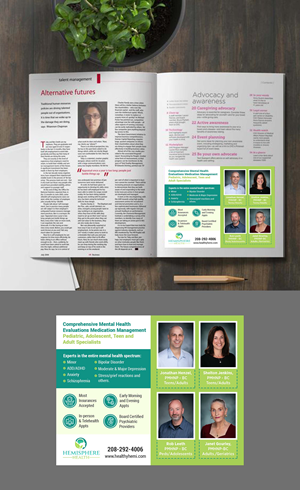 Magazine Design by GraphicsGuru for Hemisphere Health | Design: #31031615