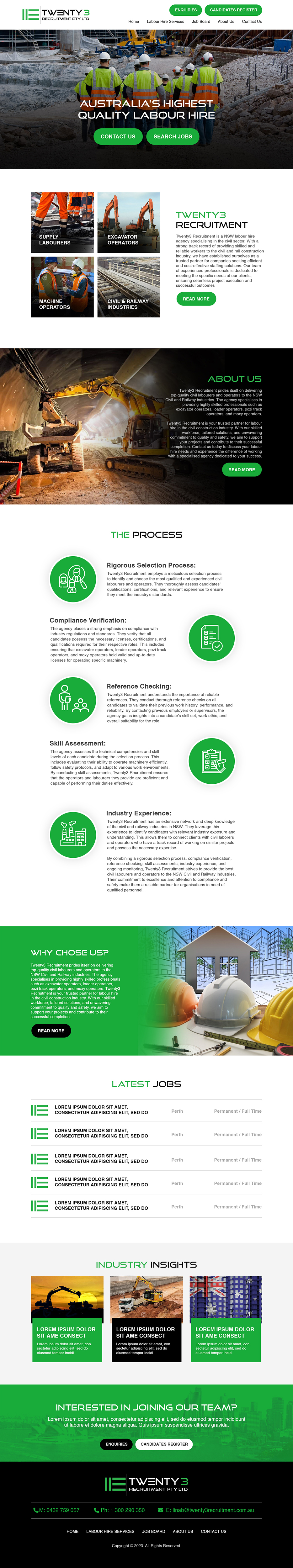 Web Design by MAHABA for Twenty3 Recruitment Pty Ltd | Design #31029237
