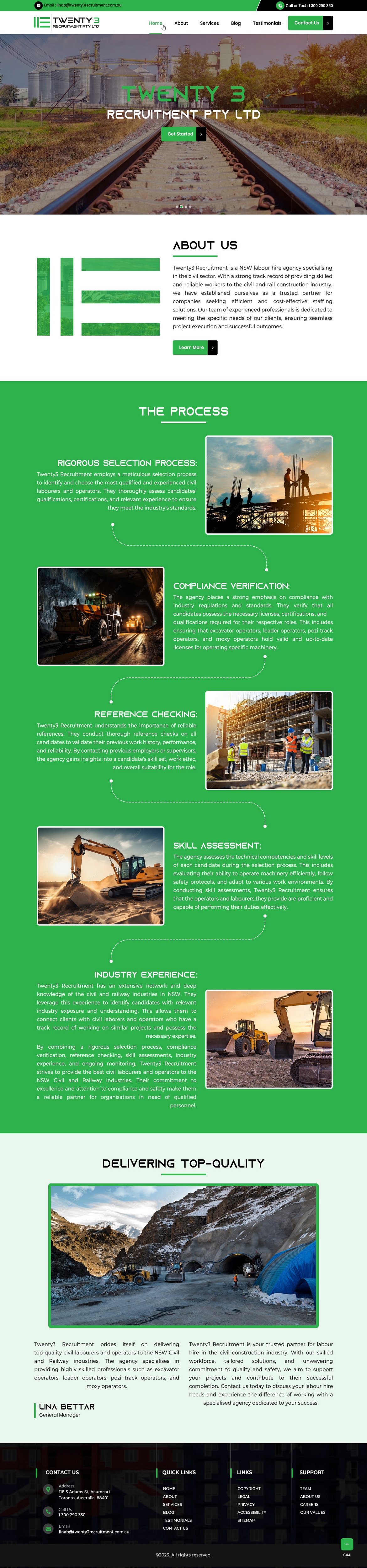 Web Design by pb for Twenty3 Recruitment Pty Ltd | Design #31030417