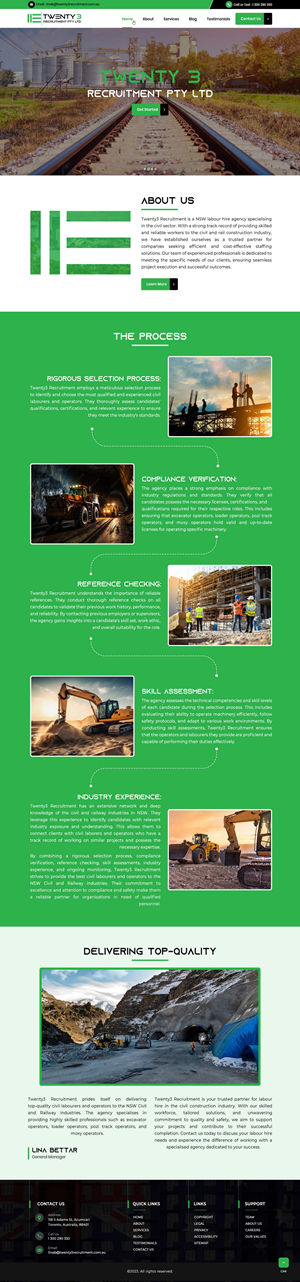 Web Design by pb for Twenty3 Recruitment Pty Ltd | Design: #31030417
