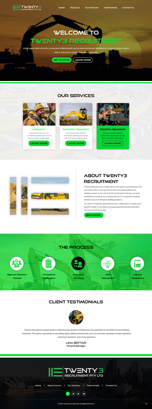 Web Design by pb for Twenty3 Recruitment Pty Ltd | Design: #31030418