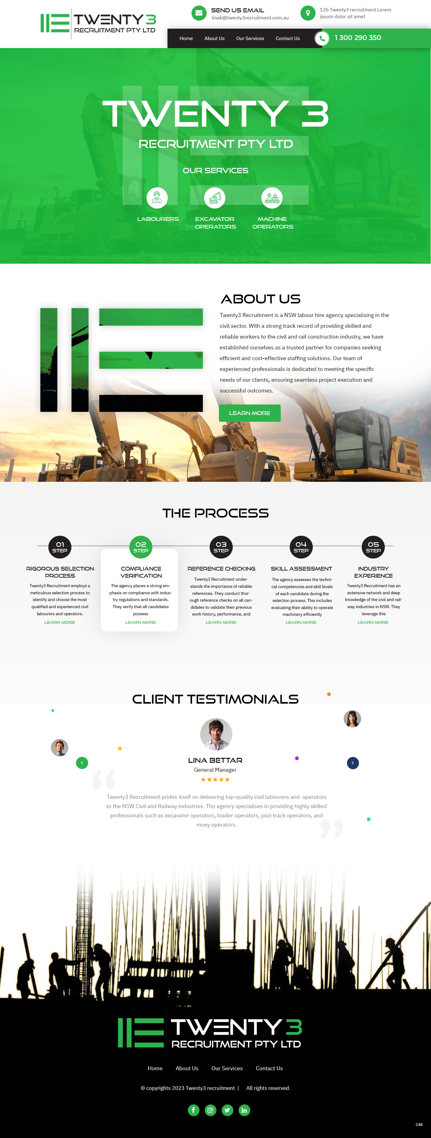 Web Design by pb for Twenty3 Recruitment Pty Ltd | Design #31030419