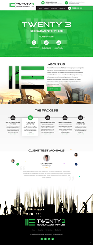 Web Design by pb for Twenty3 Recruitment Pty Ltd | Design: #31030419