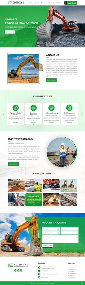 Web Design by pb for Twenty3 Recruitment Pty Ltd | Design: #31030420
