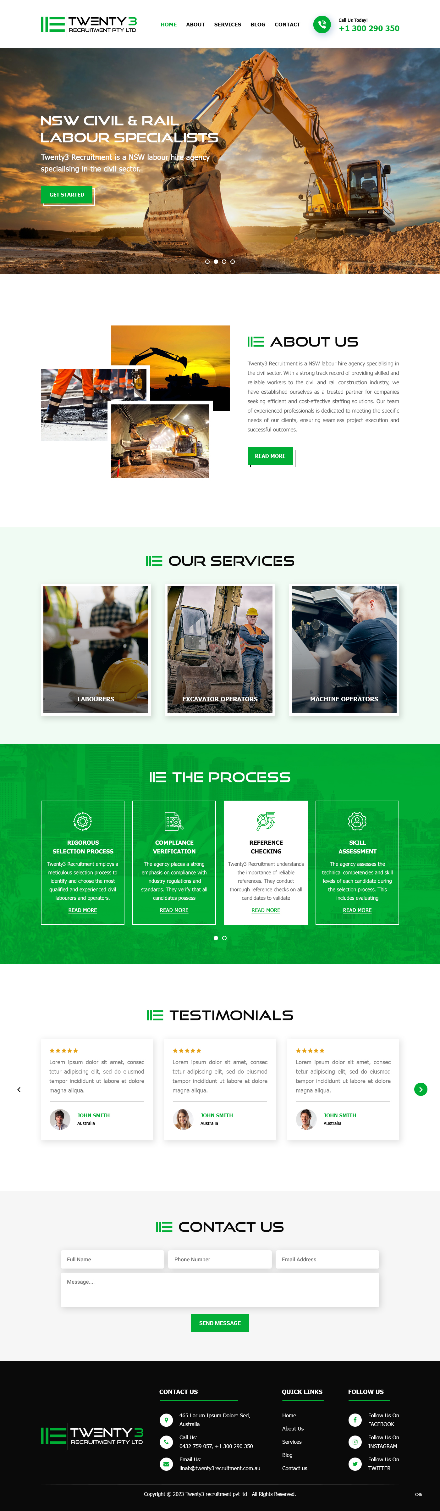 Web Design by pb for Twenty3 Recruitment Pty Ltd | Design: #31030421