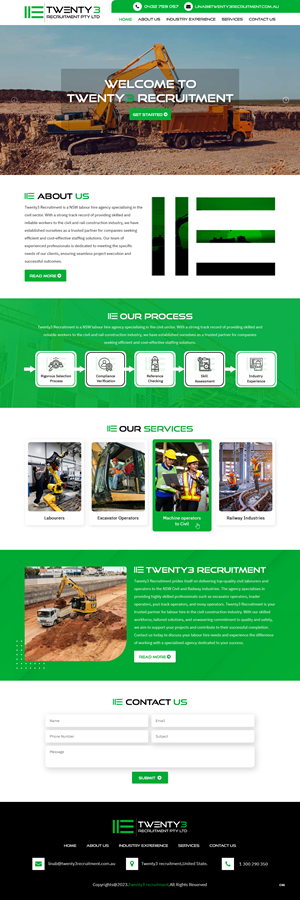 Web Design by pb for Twenty3 Recruitment Pty Ltd | Design: #31030426