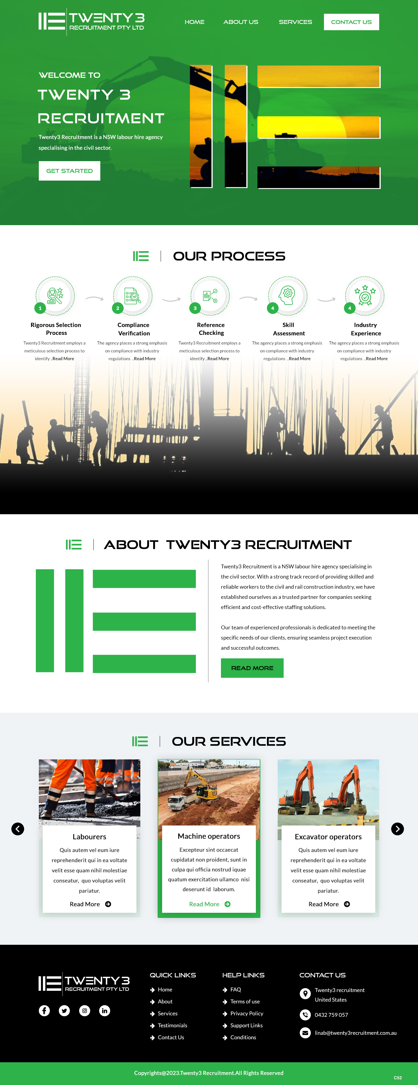 Web Design by pb for Twenty3 Recruitment Pty Ltd | Design #31030428