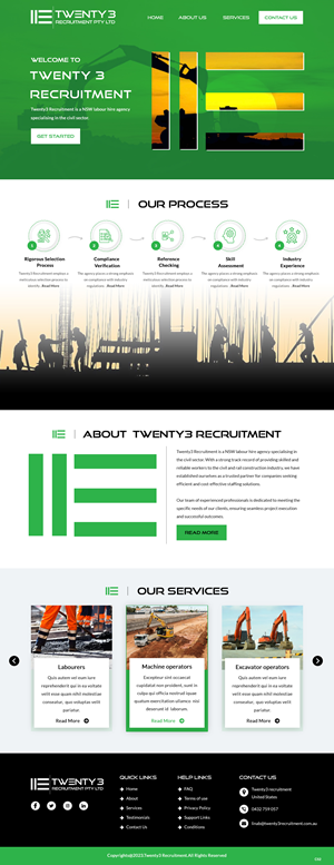 Web Design by pb for Twenty3 Recruitment Pty Ltd | Design: #31030428