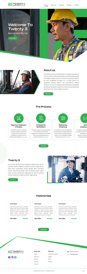 Web Design by pb for Twenty3 Recruitment Pty Ltd | Design: #31030429
