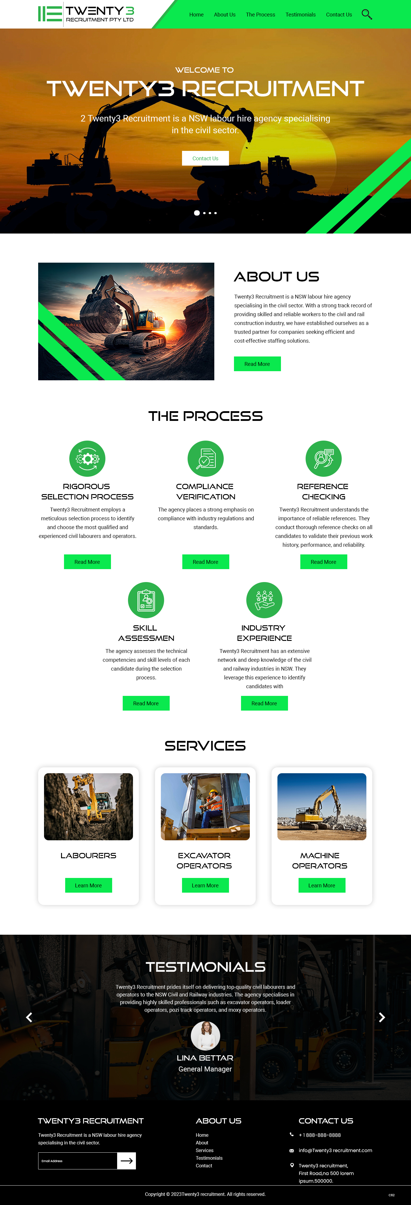 Web Design by pb for Twenty3 Recruitment Pty Ltd | Design #31030438