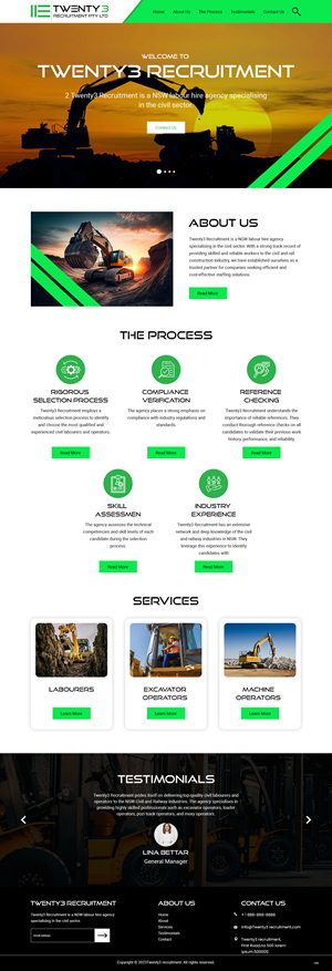 Web Design by pb for Twenty3 Recruitment Pty Ltd | Design: #31030438