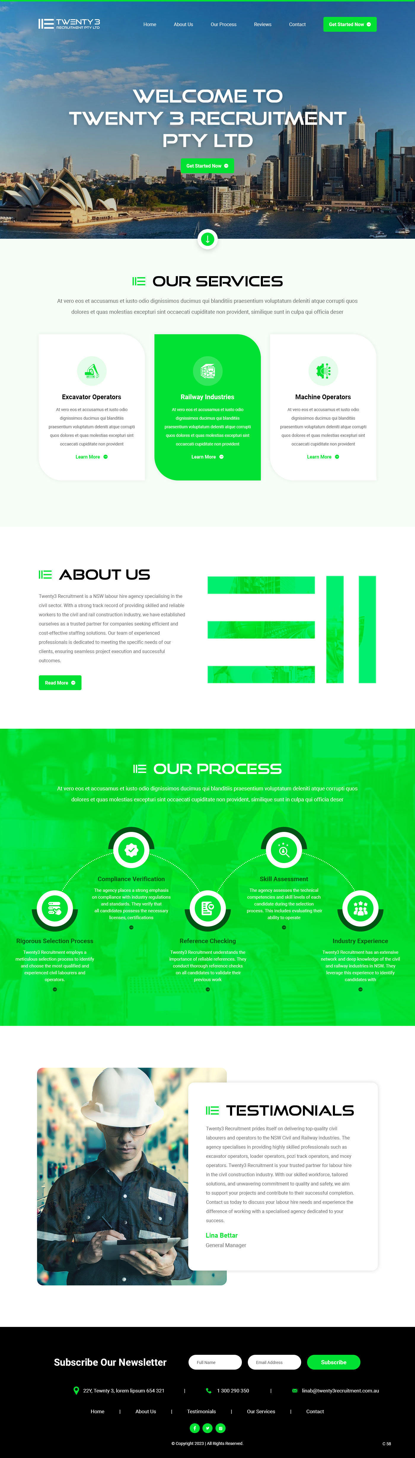 Web Design by pb for Twenty3 Recruitment Pty Ltd | Design #31030439