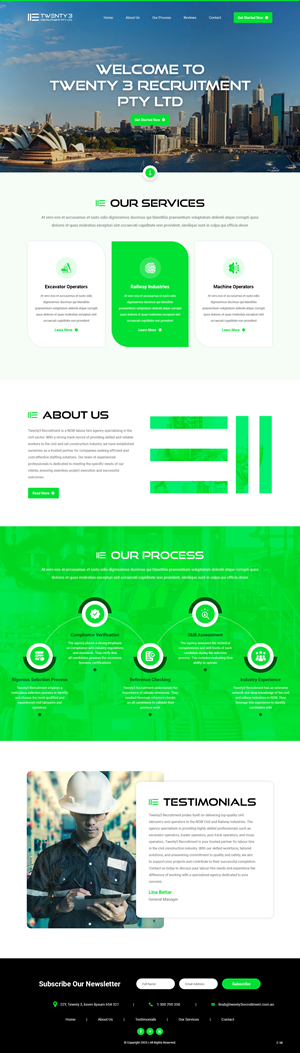 Web Design by pb for Twenty3 Recruitment Pty Ltd | Design: #31030439