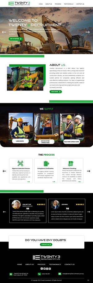 Web Design by pb for Twenty3 Recruitment Pty Ltd | Design: #31030440